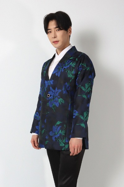 Blue Flower Hanbok Jacket